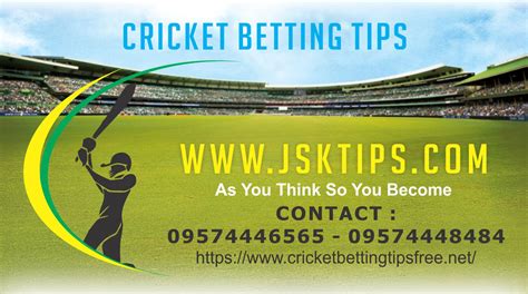 Free Cricket Betting Tips From Professional Betting Tipsters.